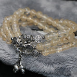 Multilayer Women's Bracelet with Opal, Cat Eye Bangle Jewelry