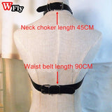 Rivet Punk Choker Collar Waist Chain Belt Body Chain