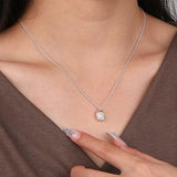 925 Silver Chain Necklace with Pearl Pendant Jewelry for Girl