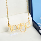 Custom Name Necklace for Women - Personalized Stainless Steel Pendant