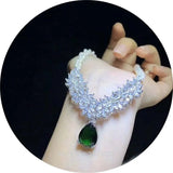 1pc Silver Paved CZ Necklace Pendant DIY Jewelry Findings
