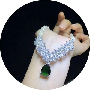 1pc Silver Paved CZ Necklace Pendant DIY Jewelry Findings
