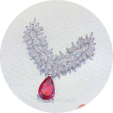 1pc Silver Paved CZ Necklace Pendant DIY Jewelry Findings