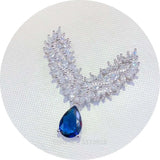 1pc Silver Paved CZ Necklace Pendant DIY Jewelry Findings