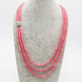8mm Pink Jade Beads Necklace for Women