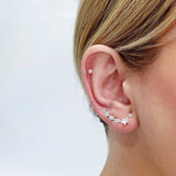 925 Climbers Earrings for Girl Lady or Girl