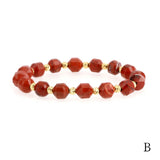 Women's Natural Stone Beaded Bracelet 8mm Stretch Semi-precious Stones