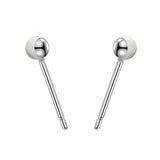 925 Silver Ear Nail 2.5mm-5mm Round Bead Jewelry Couple Gift