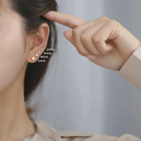925 Silver Ear Nail 2.5mm-5mm Round Bead Jewelry Couple Gift