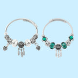 Women's 925 Silver Dream Catcher Adjustable Bracelet