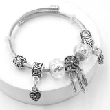 Women's 925 Silver Dream Catcher Adjustable Bracelet