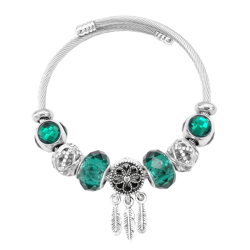 Women's 925 Silver Dream Catcher Adjustable Bracelet