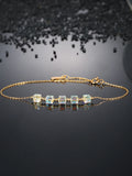 925 Silver Crystal Bracelet Brief Style