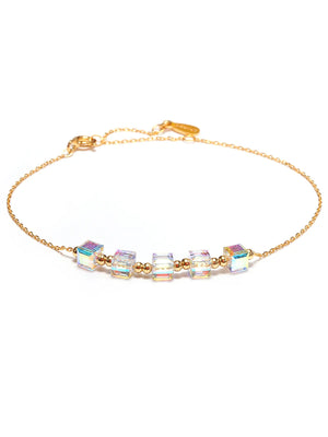 925 Silver Crystal Bracelet Brief Style