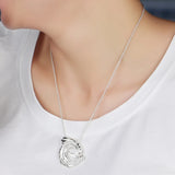 925 Silver Bead Chain Necklace 18-24'' Pendant Charm Jewelry Gift