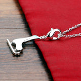 Women's Snow Boots Pendant Silver Necklace 925 Sterling Silver