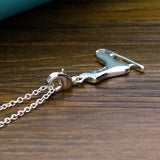 Women's Snow Boots Pendant Silver Necklace 925 Sterling Silver