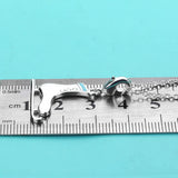 Women's Snow Boots Pendant Silver Necklace 925 Sterling Silver