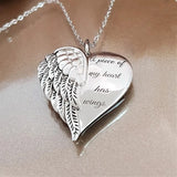 Women's 925 Thai Silver Necklace Pendant English Lettering Gift