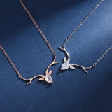 Personalized 925 Silver Necklace with Real Gemstones Pendant