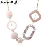 Colorful Beaded Necklace Jewelry Women MX019