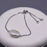 Women's Freshwater Pearl Baroque Bracelet Adjustable Unique Pearl Bracelet