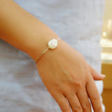Women's Freshwater Pearl Baroque Bracelet Adjustable Unique Pearl Bracelet