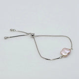 Women's Freshwater Pearl Baroque Bracelet Adjustable Unique Pearl Bracelet