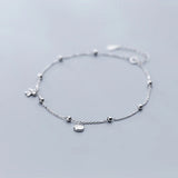 Ankle Chain Silver 925 Bracelet for Women Foot Jewelry Gift