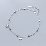 Ankle Chain Silver 925 Bracelet for Women Foot Jewelry Gift