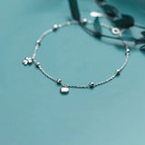 Ankle Chain Silver 925 Bracelet for Women Foot Jewelry Gift
