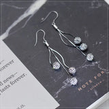 925 Sterling Silver Oval Circle Pendant Earrings