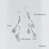 925 Sterling Silver Oval Circle Pendant Earrings