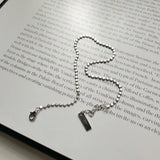 925 Sterling Silver Coin & Chain Geometric Anklet Bracelet Fine Jewelry