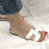 Women's 925 Sterling Silver Flat Disc Coin Geometric Anklet Bracelet