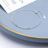 925 Silver Round Coin Anklet Bracelet Fine Jewelry