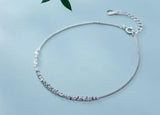 925 Silver Round Coin Anklet Bracelet Fine Jewelry