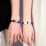 Lucky Clover Leather Bracelet Stainless Steel Cuff