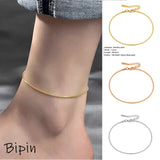 Women's Stainless Steel Snake Chain Anklet