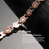Copper Magnet Turquoise Agate Wristband Bracelets