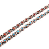 Copper Magnet Turquoise Agate Wristband Bracelets