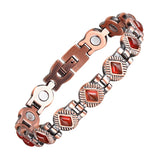 Copper Magnet Turquoise Agate Wristband Bracelets