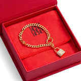 Women's Metal Bracelet Lightweight Lock Pendant Firm
