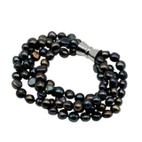 Natural Pearl Bracelet Strand Twist Small Baroque Pearl Bracelet