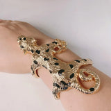 Tiger Spot Shape Plated Large Women's Bracelet Gift