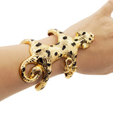Tiger Spot Shape Plated Large Women's Bracelet Gift