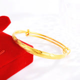 Diamond Pattern 14K Bracelet for Women Wedding Engagement