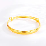 Diamond Pattern 14K Bracelet for Women Wedding Engagement