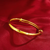 Diamond Pattern 14K Bracelet for Women Wedding Engagement