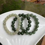 Women's Green Hetian Jade Hand String Nephrite Bracelet